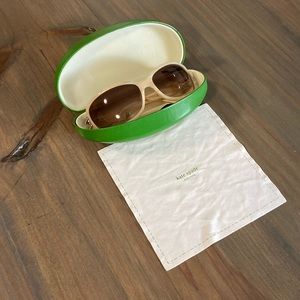 Kate Spade ESTHER/S Sunglasses Ivory with Brown Gradient